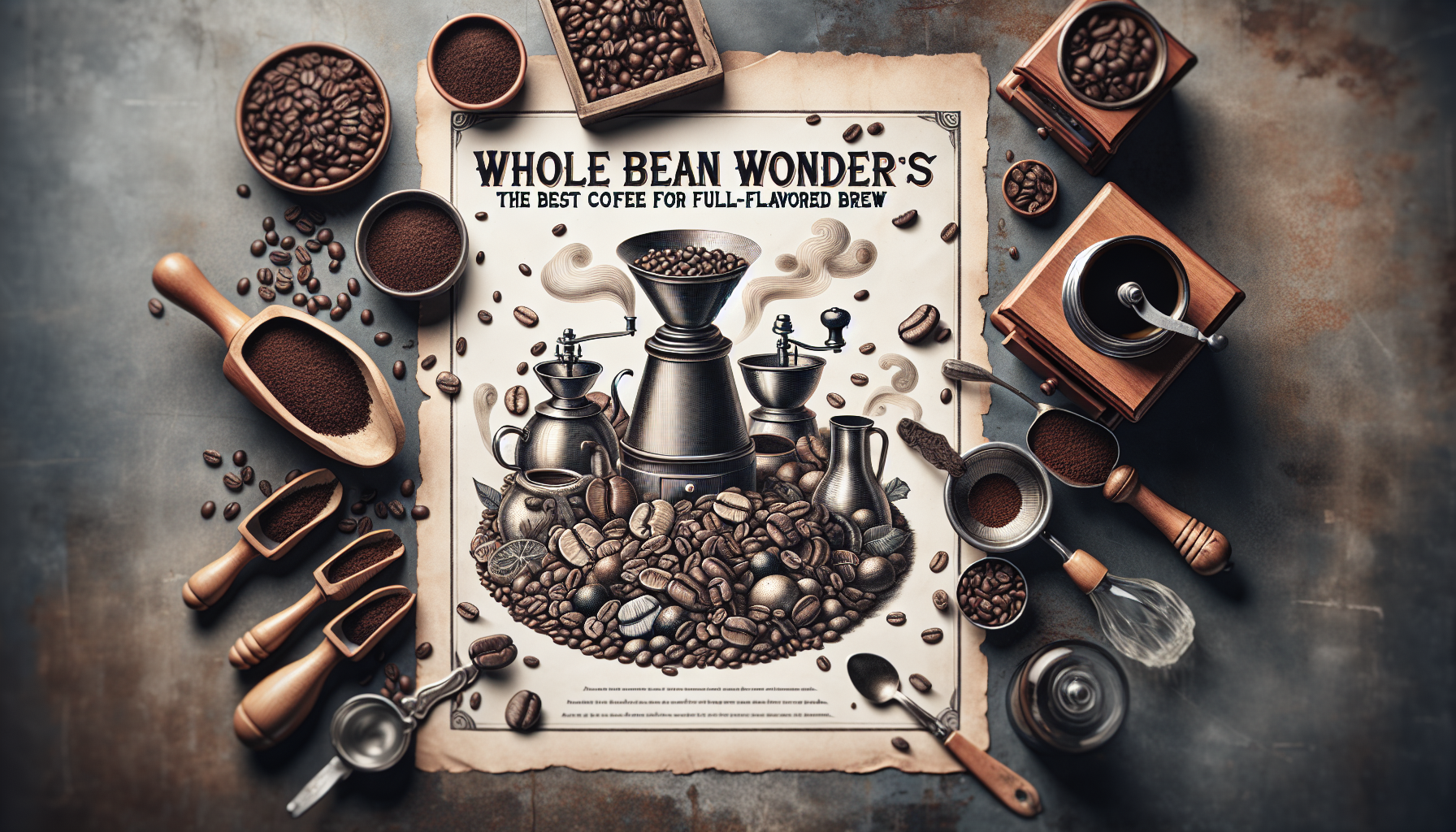 Visualize an aesthetically pleasing depiction of a variety of coffee beans. The beans should be spread out, with each exhibiting a unique texture and color that indicates its flavor profile. The backd