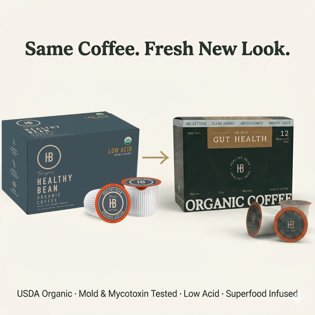 Healthy Bean Pods | Low Acid Superfood Coffee (Semi-Dark Roast)