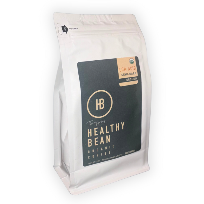 Healthy Bean Superfood | Organic Low Acid Semi-Dark Roast Coffee